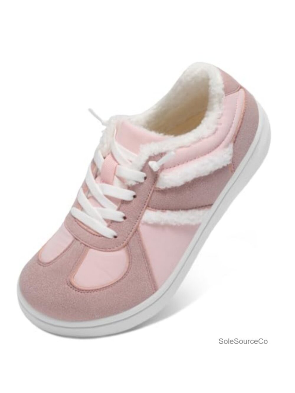 Women's Fleece-Lined Fashion Sneakers Warm Faux Suede Slip-On Winter Shoes